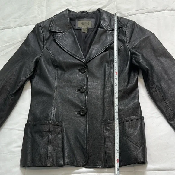 John Paul Richard Genuine Black Leather Jacket Uniform Leather - Picture 4 of 9